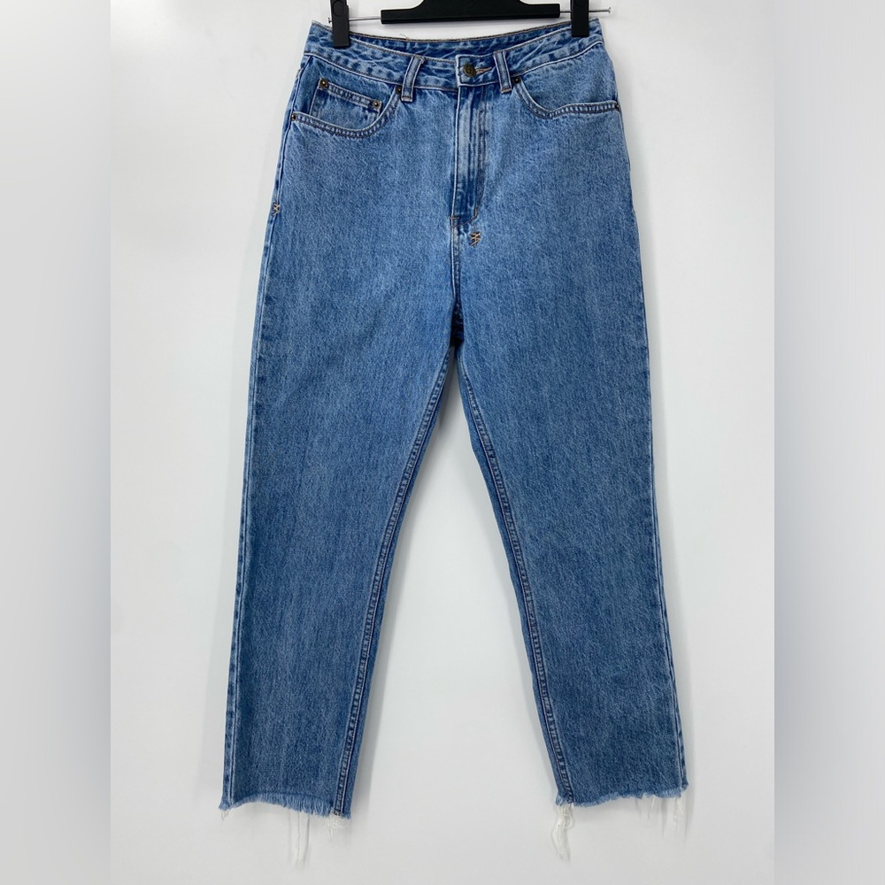 Ksubi Chlo Waisted Raw Hem Jean in Bae Blue size 28"